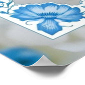 Moderne minimalistische klassieke bloemen bruiloft poster (Hoek)