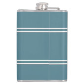 Moderne minimalistische klassieke monogrammen, gro heupfles (Achterkant)