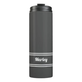 Moderne Minimalistische Klassieke Naam Schattige G Thermosbeker