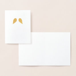 Moderne minimalistische kleine engel vleugels Kers Folie Kaarten