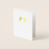 Moderne minimalistische kleine engel vleugels Kers Folie Kaarten (Voorkant)