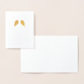 Moderne minimalistische kleine engel vleugels Kers Folie Kaarten (Display)