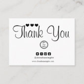 Moderne, minimalistische kleine onderneming - Hart Visitekaartje (Voorkant)