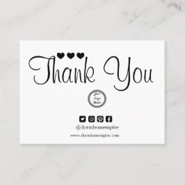 Moderne, minimalistische kleine onderneming - Hart Visitekaartje