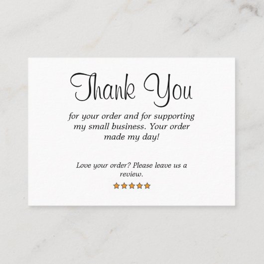 Moderne, minimalistische kleine onderneming - Hart Visitekaartje (Achterkant)