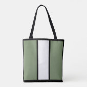 Moderne Minimalistische Kleurblok Aangepaste Naam Tote Bag (Achterkant)