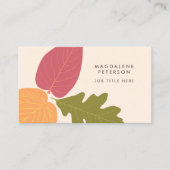 Moderne minimalistische kleuren voor grafische Nat Visitekaartje (Voorkant)