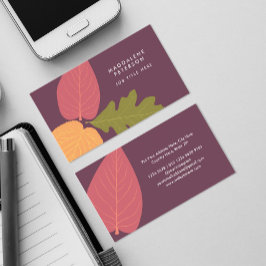 Moderne minimalistische kleuren voor grafische Nat Visitekaartje