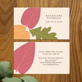 Moderne minimalistische kleuren voor grafische Nat Visitekaartje