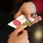 Moderne minimalistische kleuren voor grafische Nat Visitekaartje