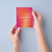 Moderne minimalistische kleurrijke Abstracte zoete Flyer (Hand)