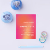 Moderne minimalistische kleurrijke Abstracte zoete Flyer (Enkel)