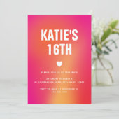 Moderne minimalistische kleurrijke Abstracte zoete Kaart (Staand voorkant)