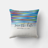 Moderne Minimalistische Kleurrijke Gradiënt Ontwer Kussen (Achterkant)