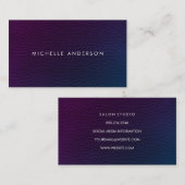 Moderne Minimalistische Kleurrijke Textuur Visitekaartje (Voorkant / Achterkant)