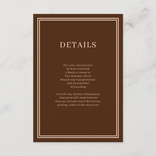 Moderne minimalistische koffie-omslag kaart (Voorkant)