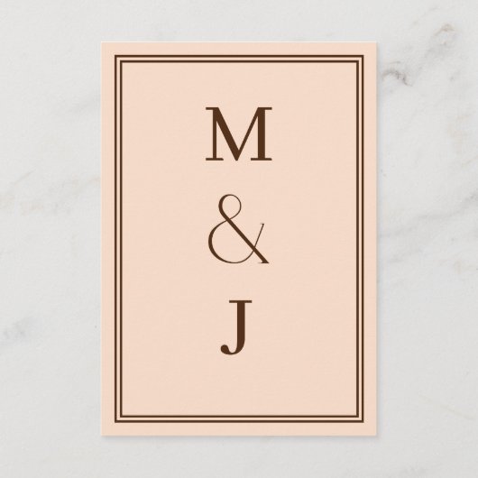 Moderne minimalistische koffie-omslag kaart (Achterkant)