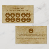Moderne minimalistische  koffiekopjes Loyalty Kaar Visitekaartje (Voorkant / Achterkant)