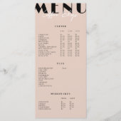 Moderne Minimalistische Koffiezaak Menu (Voorkant)