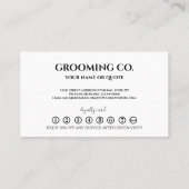 Moderne minimalistische komkommer. loyaliteitspunc visitekaartje (Achterkant)