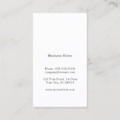 Moderne minimalistische koper streep consultant visitekaartje (Achterkant)