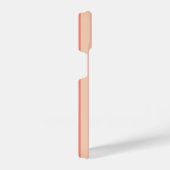 Moderne minimalistische koraalbeige strepen iPhone hoesje (Rechterkant)