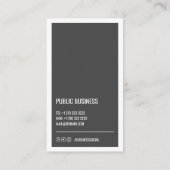 Moderne minimalistische kortingsbon visitekaartje (Achterkant)