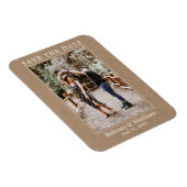 Moderne minimalistische kraft bespaart de datum magneet (Rechterzijde)