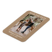 Moderne minimalistische kraft bespaart de datum magneet (Linkerzijde)