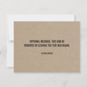 Moderne minimalistische Kraft Gracias Kaart (Achterkant)