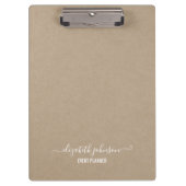 Moderne minimalistische Kraft Klembord (Voorkant)