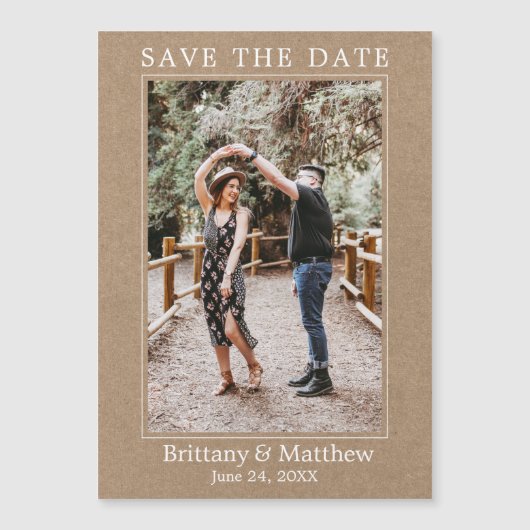 Moderne minimalistische Kraft Magnetic Save the Da (Voorkant)