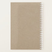 Moderne minimalistische kraft Planner (Achterkant)