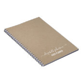 Moderne minimalistische kraft Planner Notitieboek (Rechterzijde)
