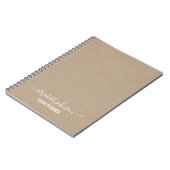 Moderne minimalistische kraft Planner Notitieboek (Linkerzijde)