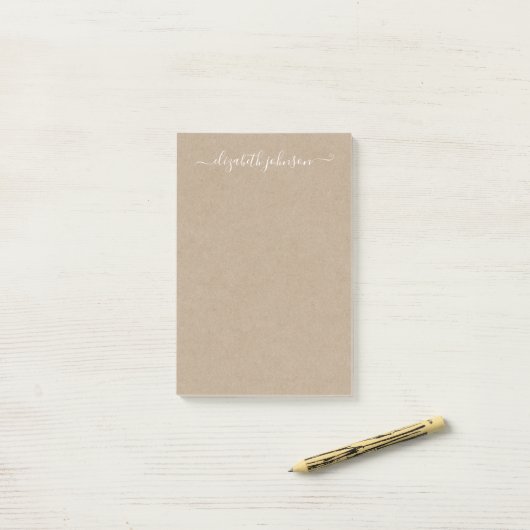 Moderne minimalistische Kraft Post-It Notes (Op bureau)