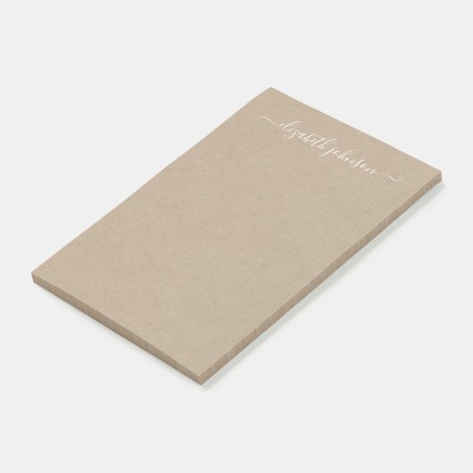 Moderne minimalistische Kraft Post-It Notes (Schuin)