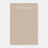 Moderne minimalistische Kraft Post-It Notes (Voorkant)