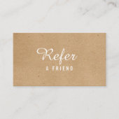 Moderne minimalistische Kraft Professional Aanbevelingskaartje (Voorkant)