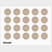 Moderne minimalistische Kraft Ronde Sticker (Vel)