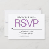 Moderne minimalistische Kraft RSVP bruiloft reacti (Voorkant)