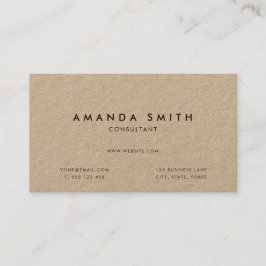 Moderne minimalistische Kraft Visitekaartje