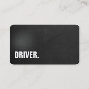 Moderne Minimalistische Krijtbord CHAUFFEUR Profes Visitekaartje