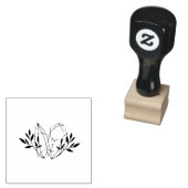 Moderne minimalistische kristallen rubberen stempe rubberstempel (Gestempeld)