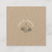 Moderne minimalistische kristallijne winkel voor j vierkante visitekaartje (Voorkant)