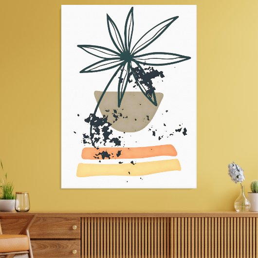 Moderne minimalistische kunst canvas afdruk (Insitu (Woonkamer))