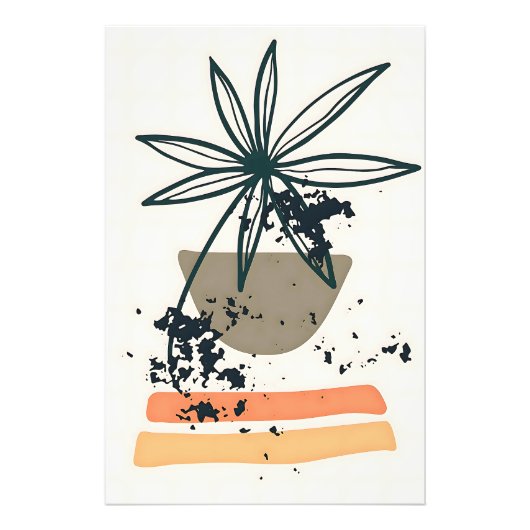 Moderne minimalistische kunst foto afdruk (Voorkant)