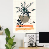 Moderne minimalistische kunst poster (Thuiskantoor)