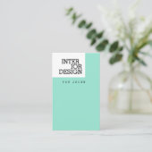 Moderne minimalistische kunst visitekaartje (Staand voorkant)