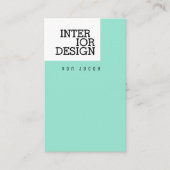 Moderne minimalistische kunst visitekaartje (Voorkant)